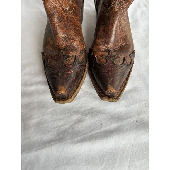 Women's Tony Lama Snip Toe Cowboy Boots, Size 8B Chore/Work Boot - Picture 8 of 9